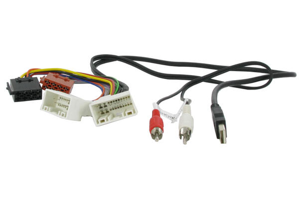 Connects2 ISO-adapter, Se egen liste Hyundai  2010--> m/AUX/USB-inngang